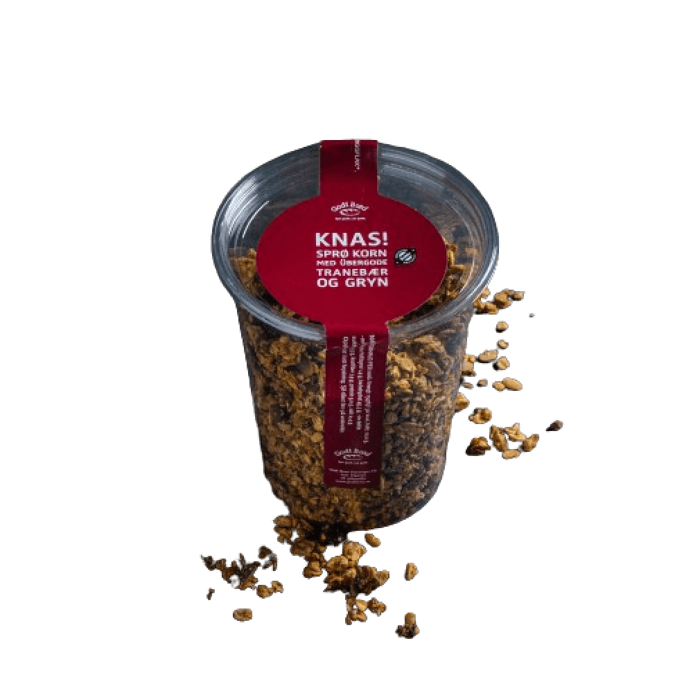Knas med tranebær, 400 g, økologisk, Godt Brød
