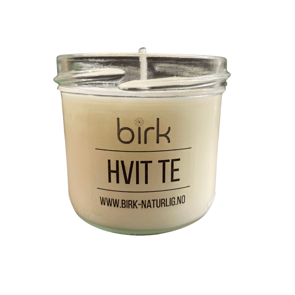 Duftlys, hvit te, Birk
