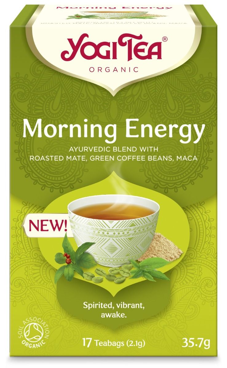 Morning Energy te, 17 poser, økologisk, Yogi Tea