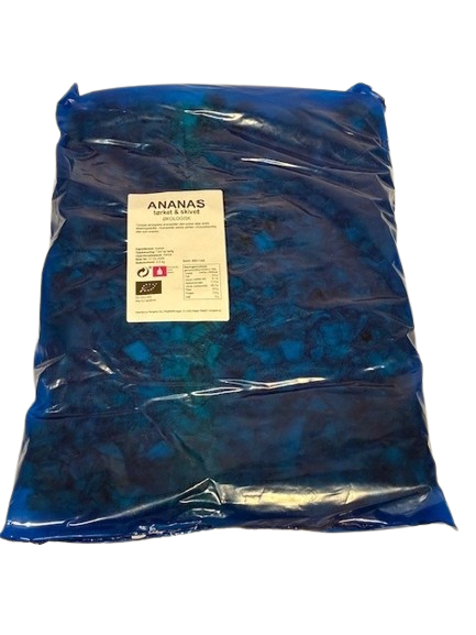 Ananas, tørket, 2,5 kg, økologisk