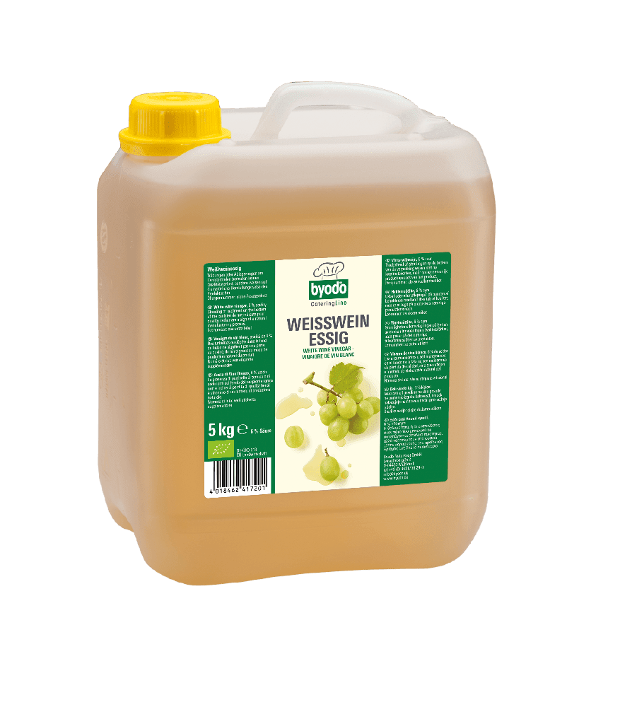 Hvitvinseddik, 5 l, økologisk, Byodo