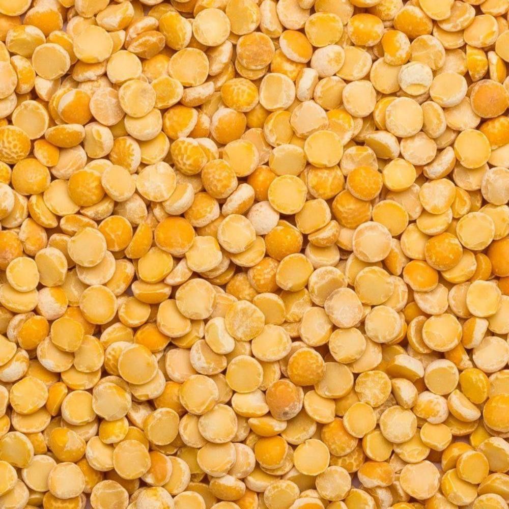 Erter, gule, halve, 25 kg, økologisk