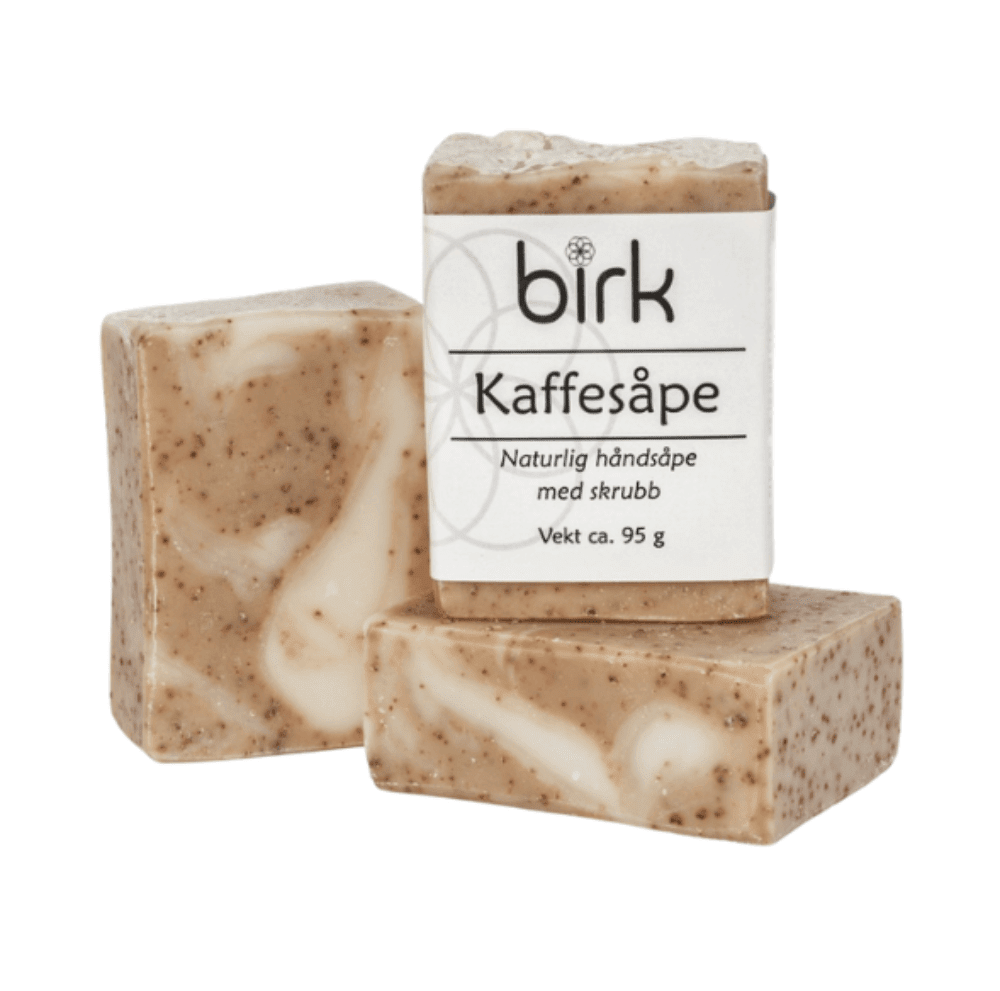 Såpestykke, kaffe, 95 g, Birk