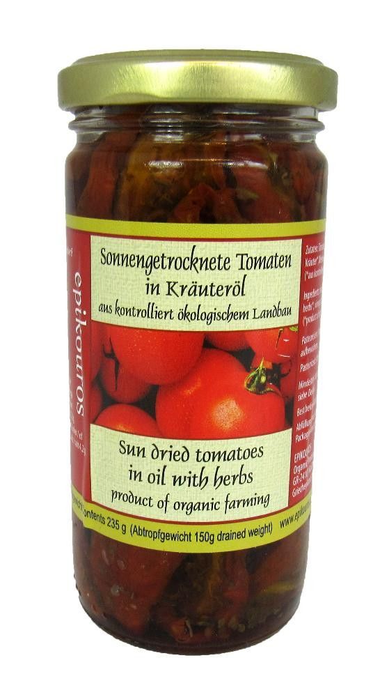 Tomat, soltørket, 235 g, økologisk, Epikouros