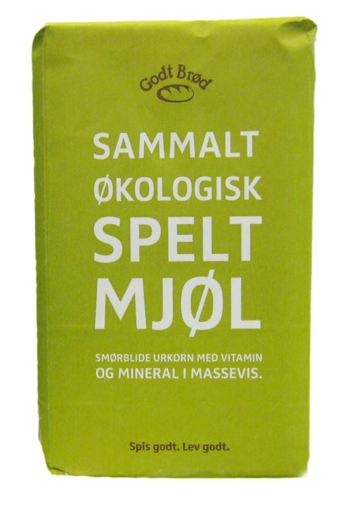 Speltmel, sammalt, 1 kg, økologisk, Godt Brød