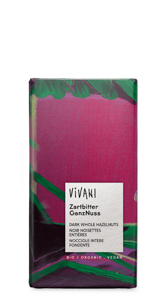 Mørk sjokolade hasselnøtter,100g, økologisk,Vivani