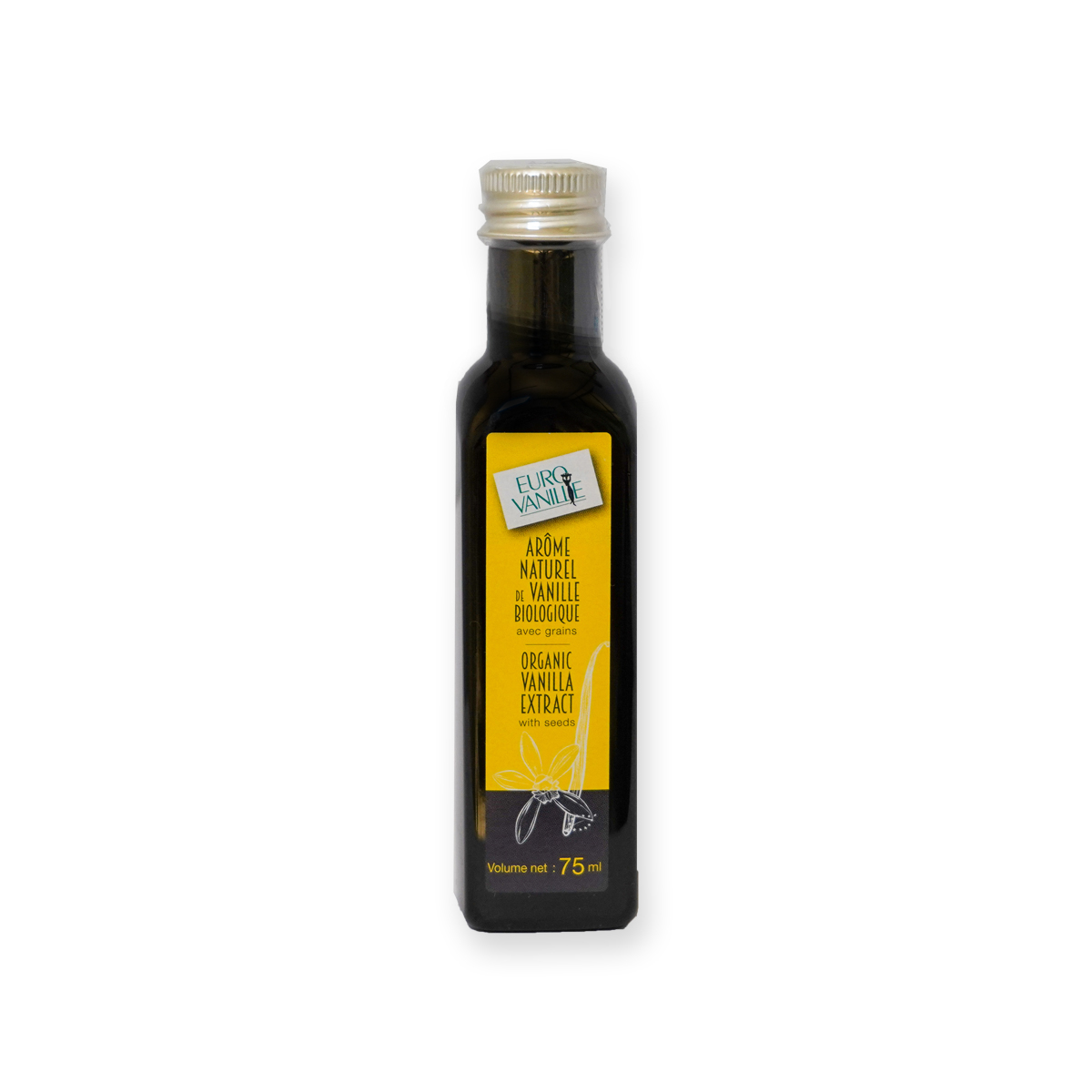 Vaniljeekstrakt L200 med frø, 75 ml, økologisk