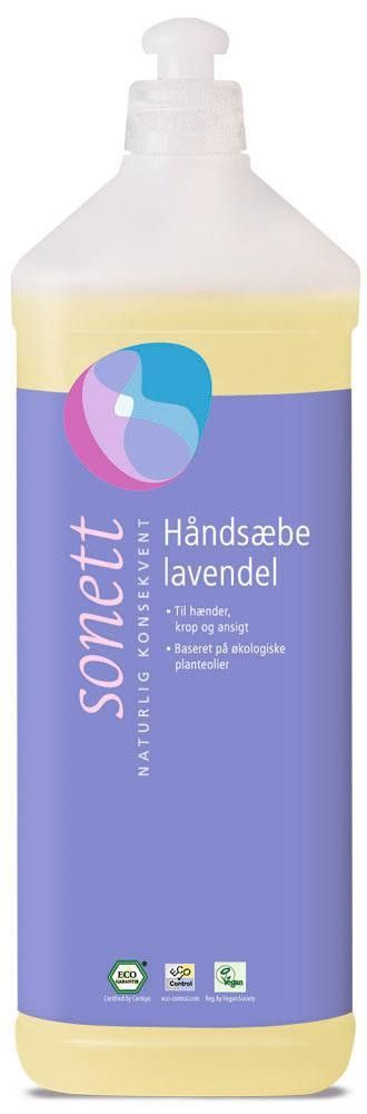 Håndsåpe, lavendel, 1 l, økologisk, Sonett