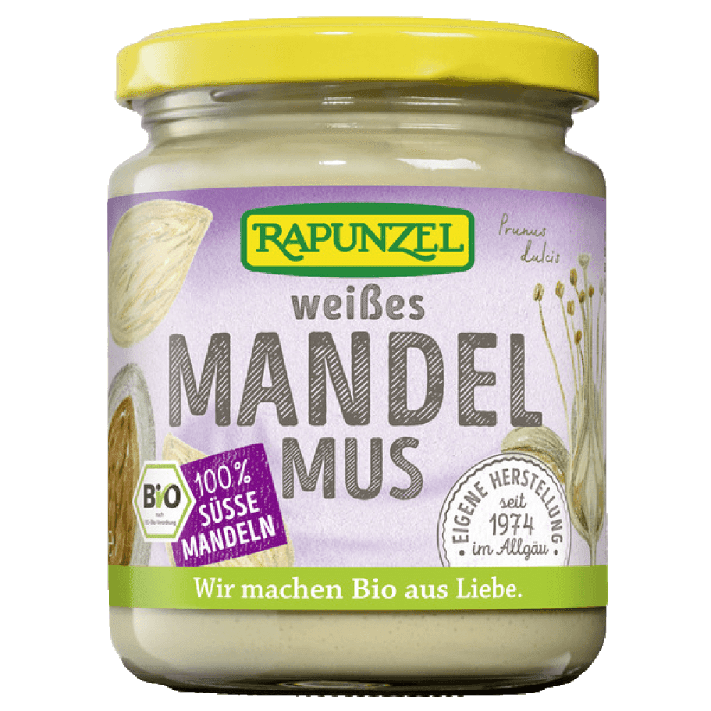 Mandelsmør, hvit, økologisk, 250 g, Rapunzel