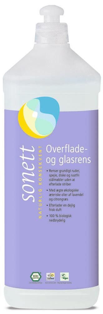 Overflate- og vindusvask,1 l, økologisk, Sonett