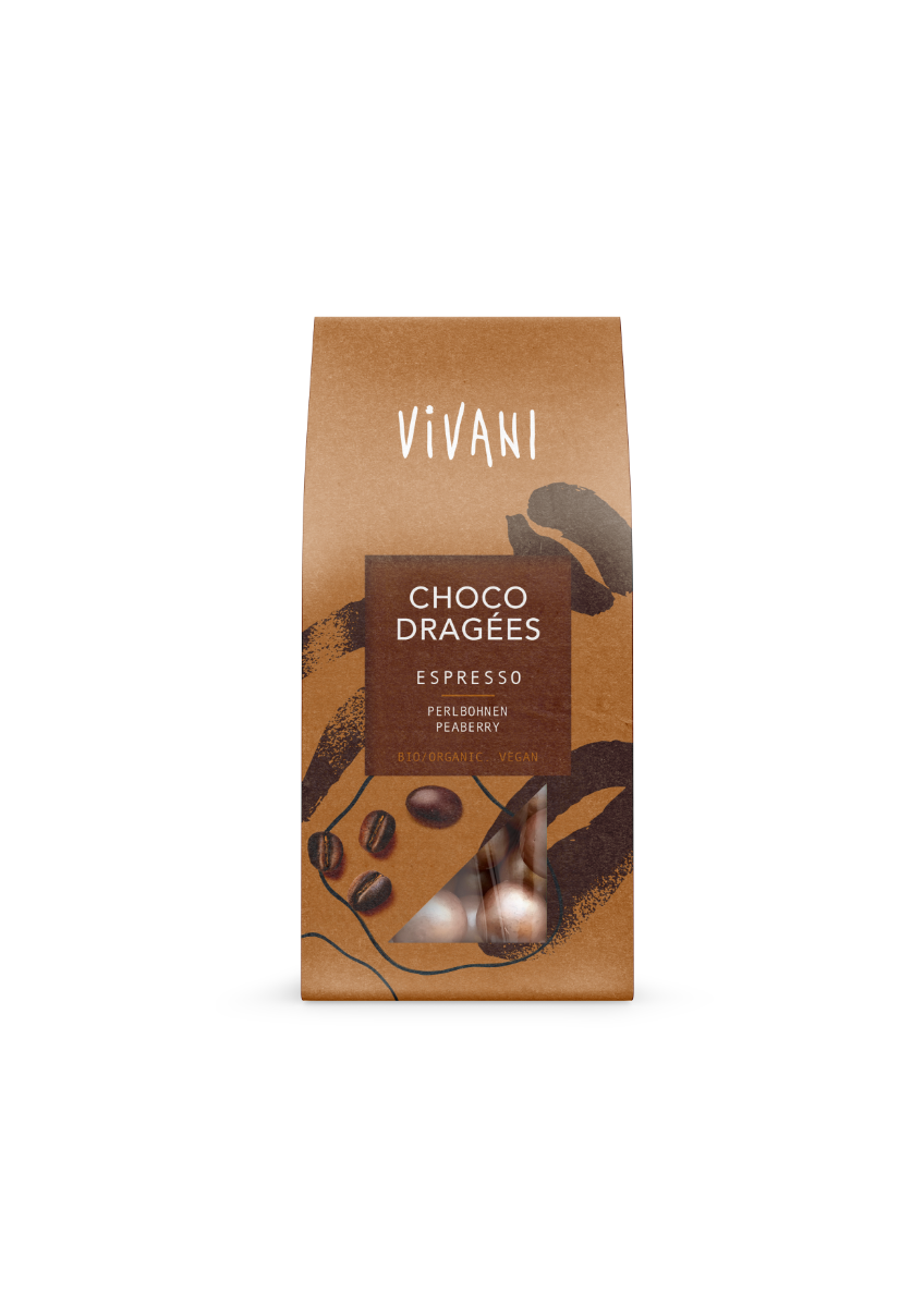 Sjokolade med espresso, 75 g, økologisk, Vivani