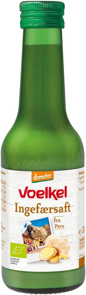 Ingefær juice, 200 ml, økologisk, Voelkel