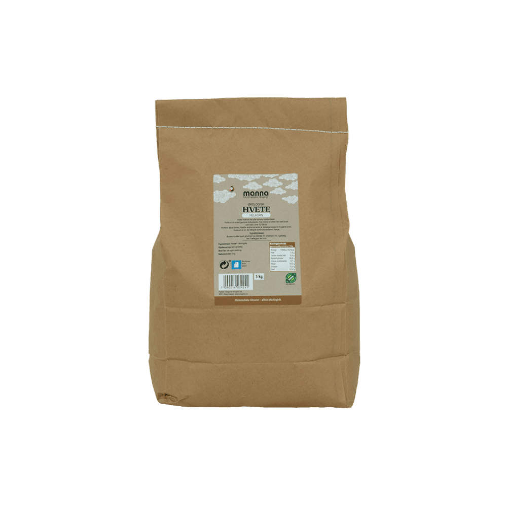 Hvete helkorn, 5 kg, økologisk, Manna