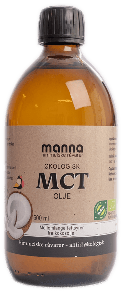 MCT olje, økologisk, 500 ml, Manna
