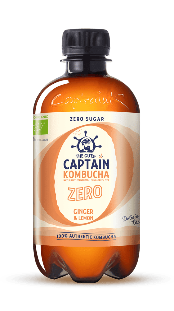 Ginger Zero, 400 ml, økologisk, Captain Kombucha