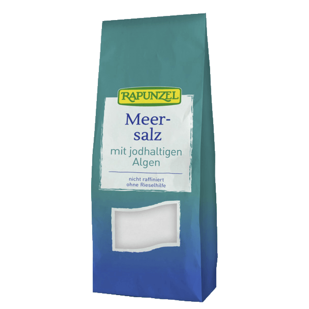 Havsalt m/jod, 500 g, Rapunzel