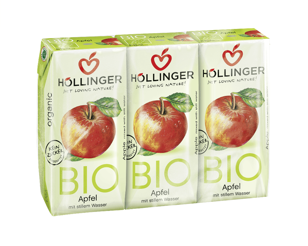 Eplejuice, 3x200 ml, økologisk, Höllinger