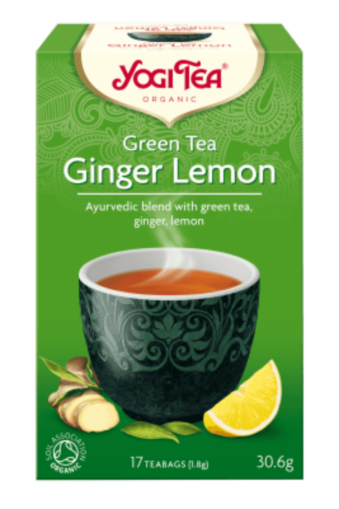 Green Ginger Lemon te, 17 poser, økologisk,YogiTea