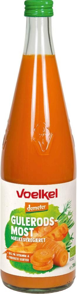 Gulrot-ingefær juice, 0,7 l, økologisk, Voelkel