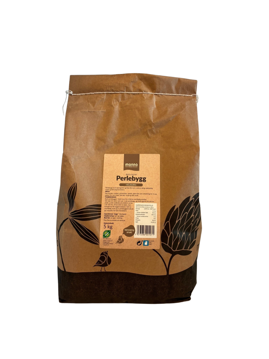 Perlebygg 5 kg , økologisk, Manna