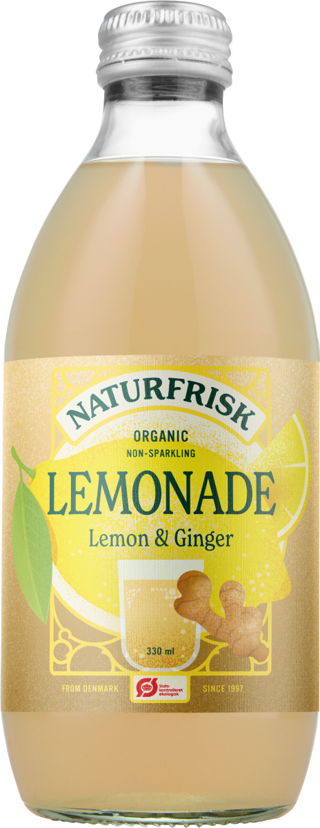 Ingefær Lemonade, 330 ml, økologisk, Naturfrisk