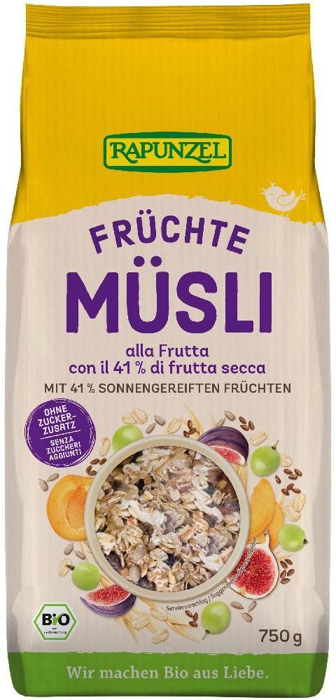 Müsli frukt, 750 g, økologisk, Rapunzel