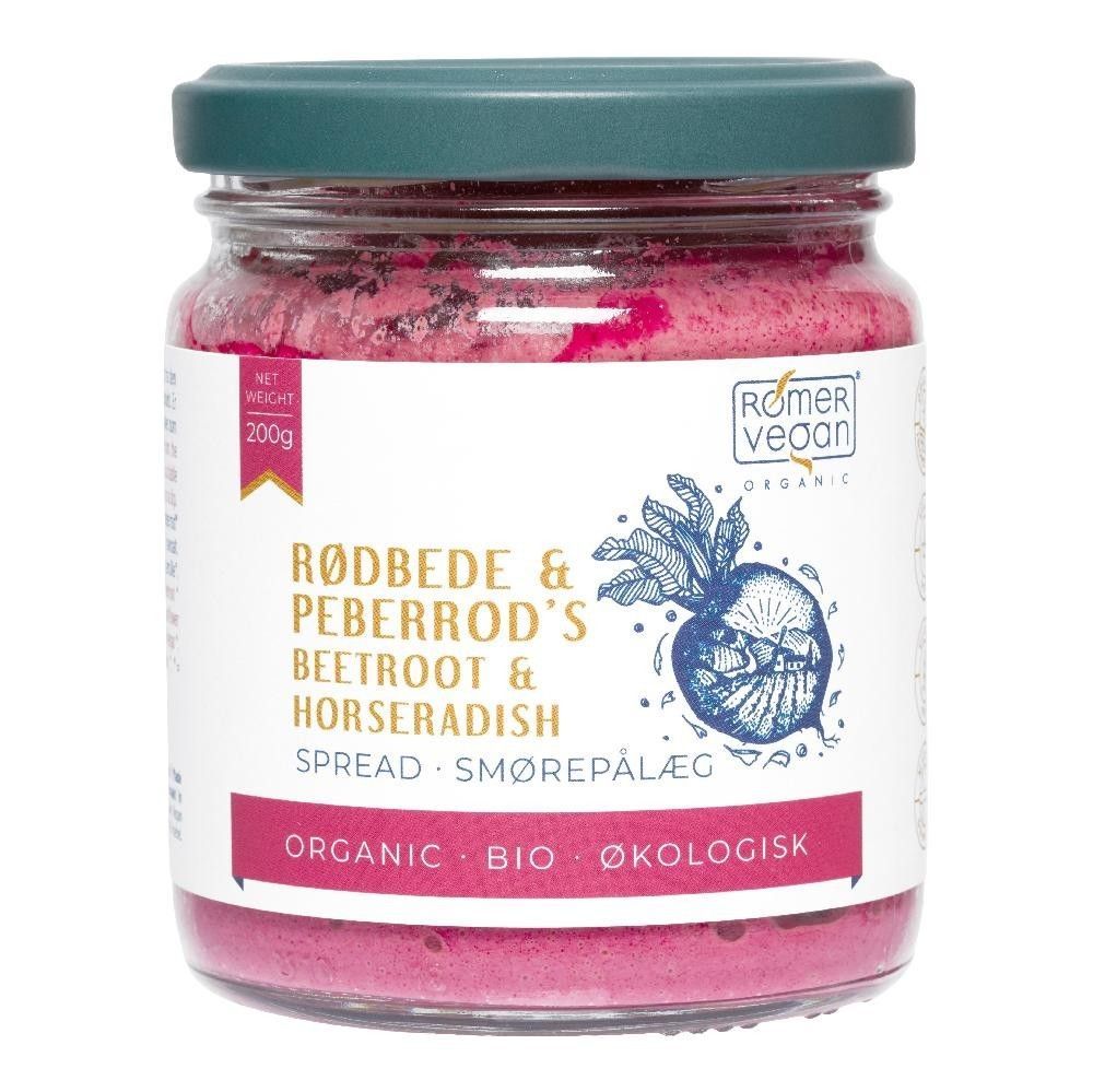 Pålegg, rødbete & reddik, 200 g, økologisk, Rømer Vegan