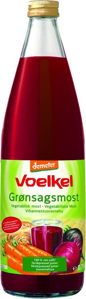 Grønnsaksmost, 0,7 l, økologisk, Voelkel