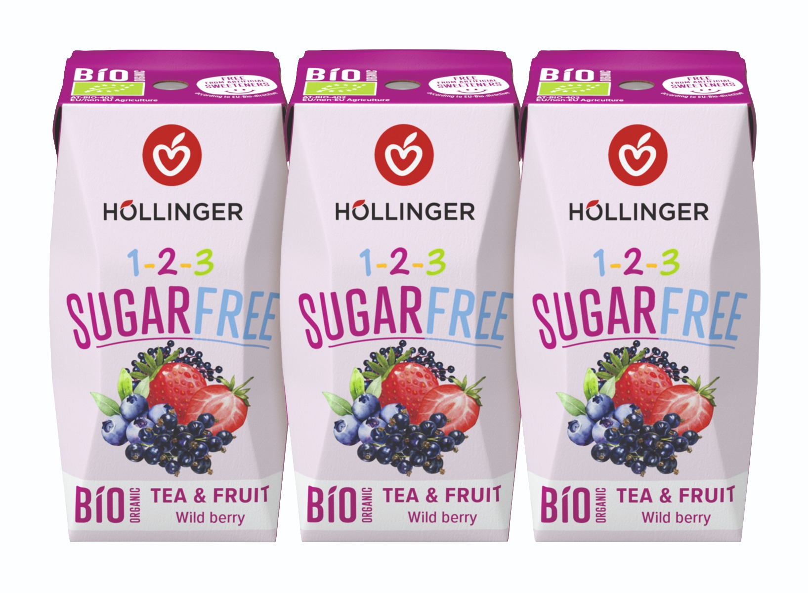 Wildberry juice, 3x200 ml, økologisk, Höllinger