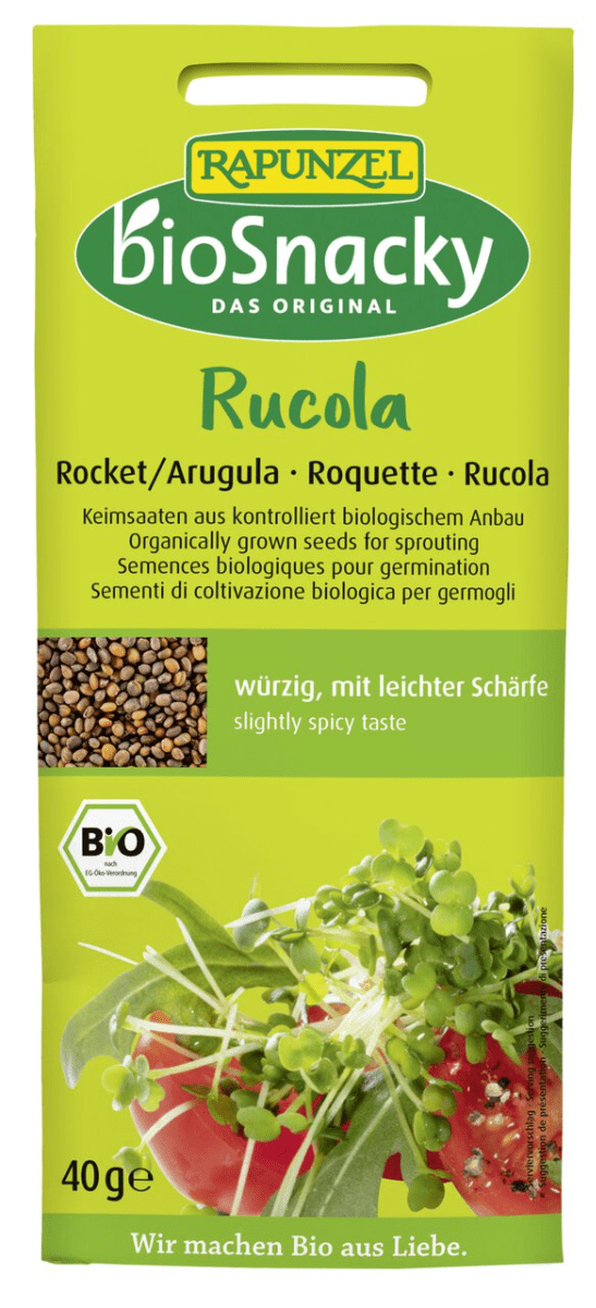 Spirefrø, ruccola, 40 g, økologisk, bioSnacky