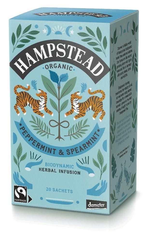 Peppermint Tea, 20 poser, økologisk, Hampstead