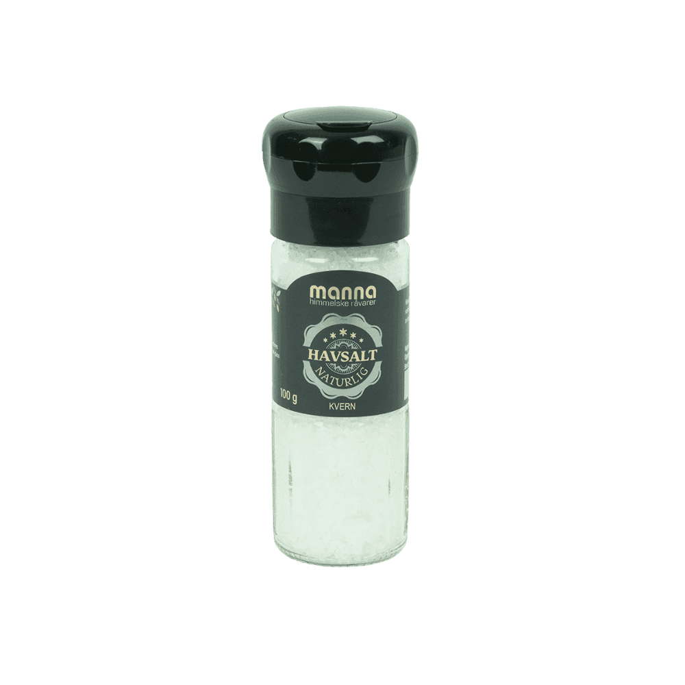 Havsalt i kvern, 100 g, Manna