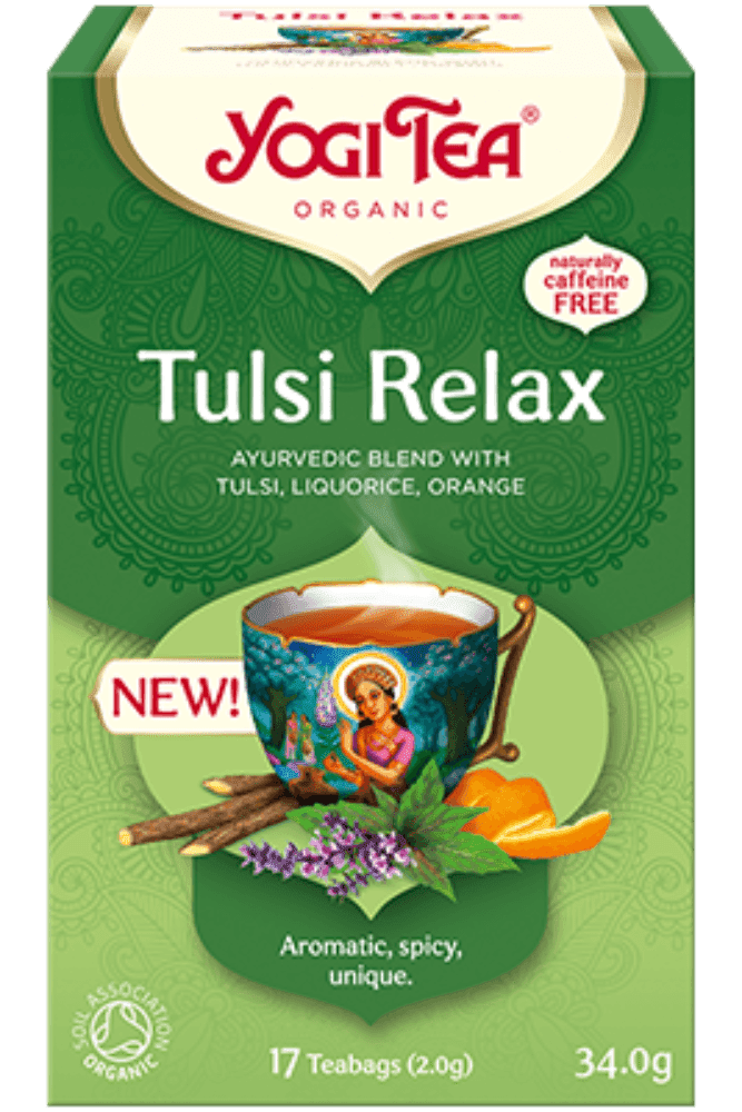 Tulsi Relax te, 17 poser, økologisk, Yogi Tea