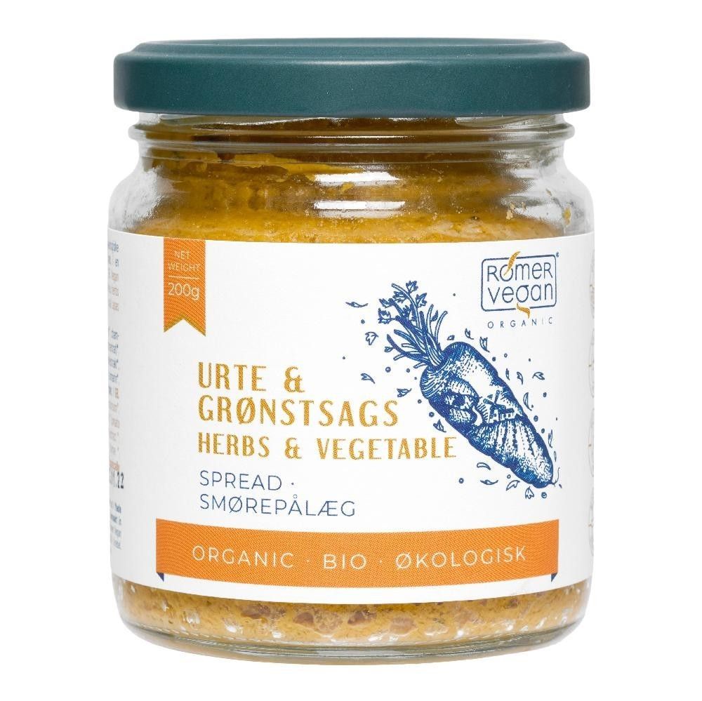 Pålegg, urter & grønnsaker, 200 g, økologisk, Rømer Vegan