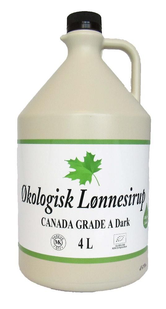 Lønnesirup, 4 l / 5,28 kg, økologisk