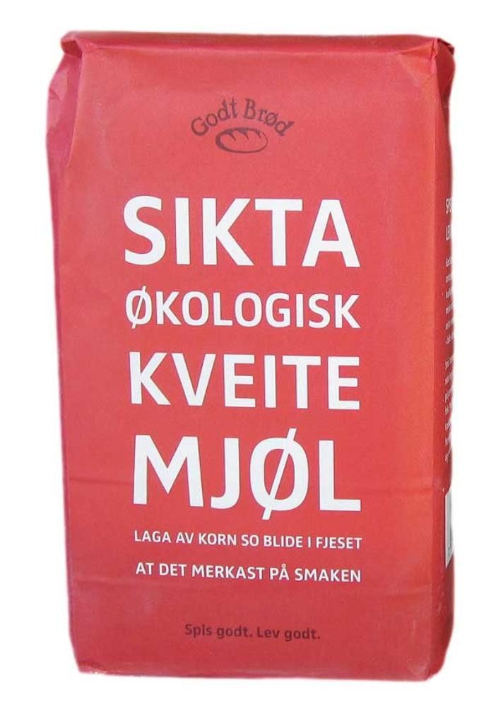 Hvetemel, siktet, 1 kg, økologisk, Godt Brød