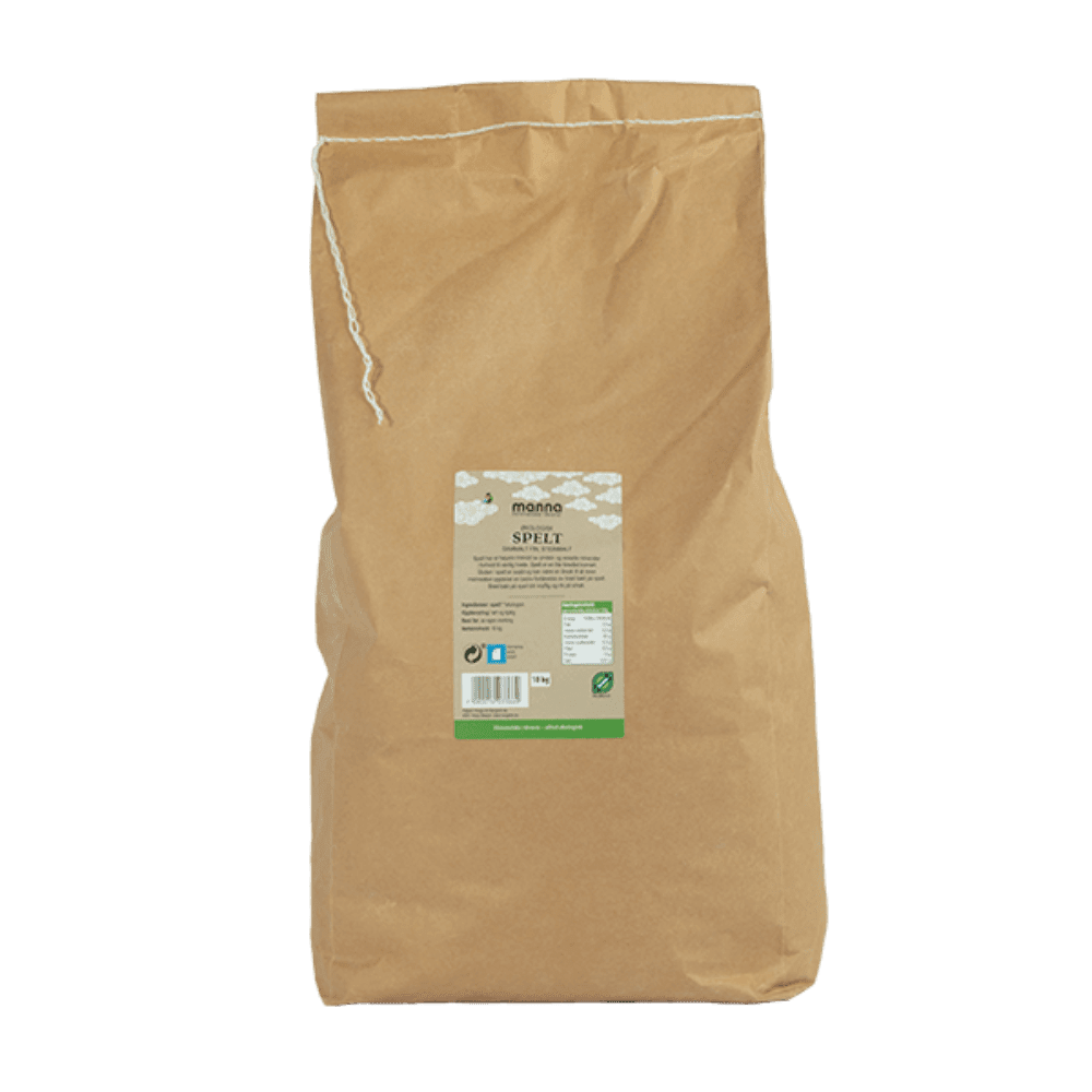 Speltmel, steinmalt sammalt fin, 10 kg, økologisk