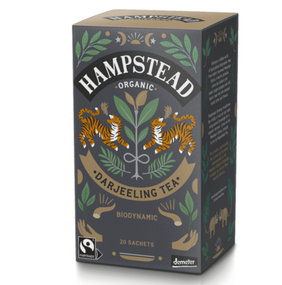 Darjeeling te,20 poser, økologisk, Hampstead
