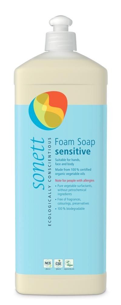 Skumsåpe, sensitiv, 1 liter, økologisk, Sonett