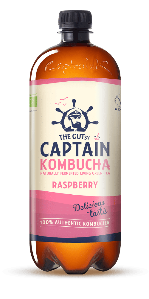 Raspberry, 1 l, økologisk, Captain Kombucha