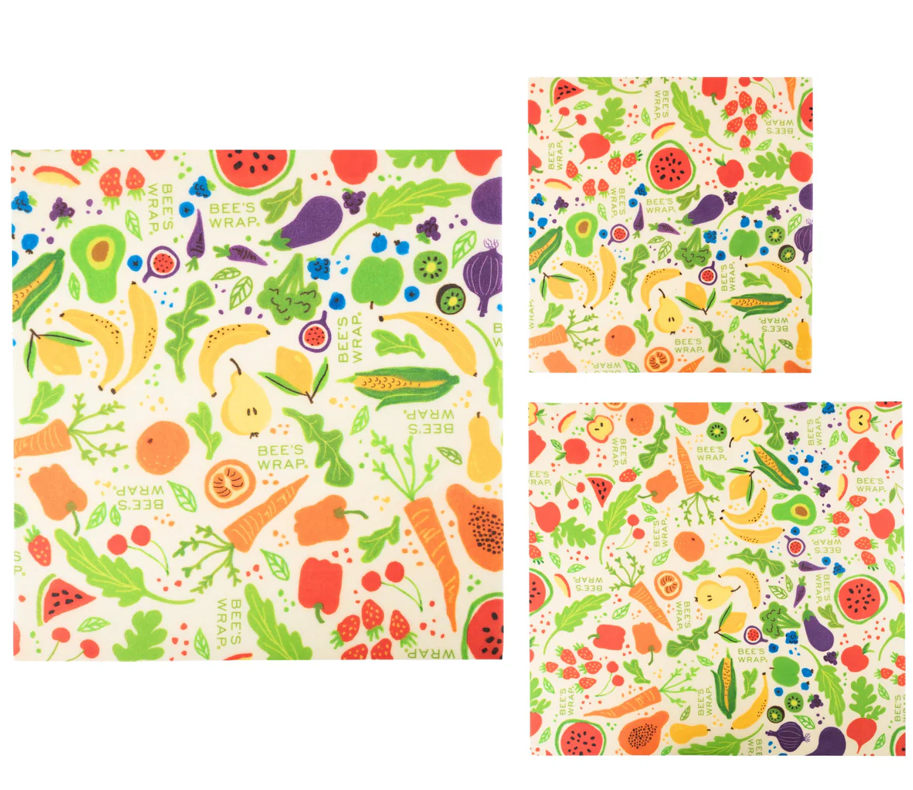 BeesWrap, Garden Party, 3 pak