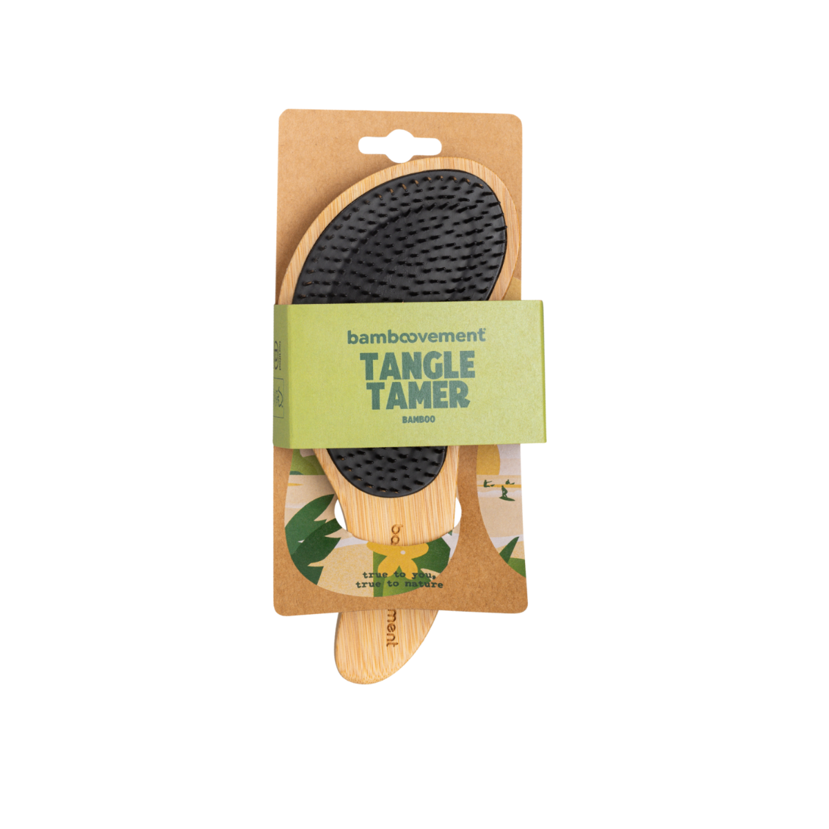 Bambus hårbørste, tangle tamer