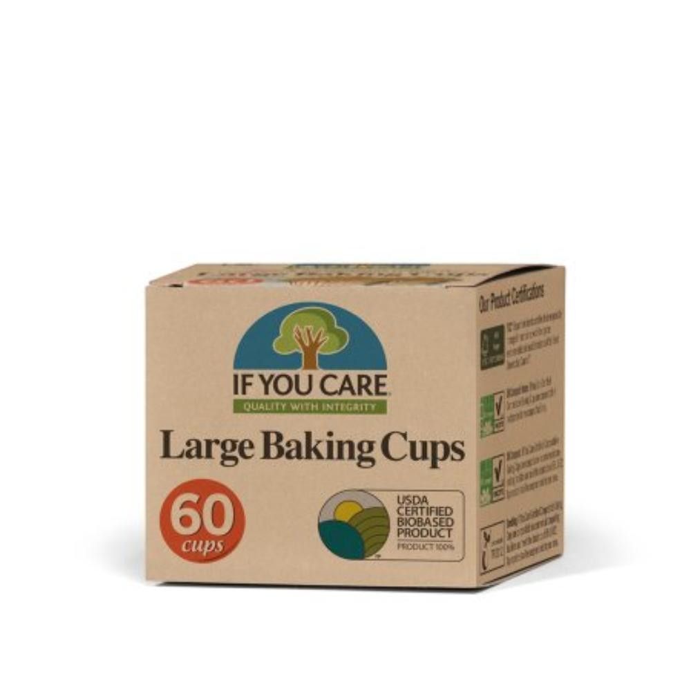 Muffinsformer large, ubleket, 60 stk, If You Care