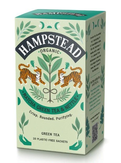 Green Matcha Tea, 20 poser, økologisk, Hampstead