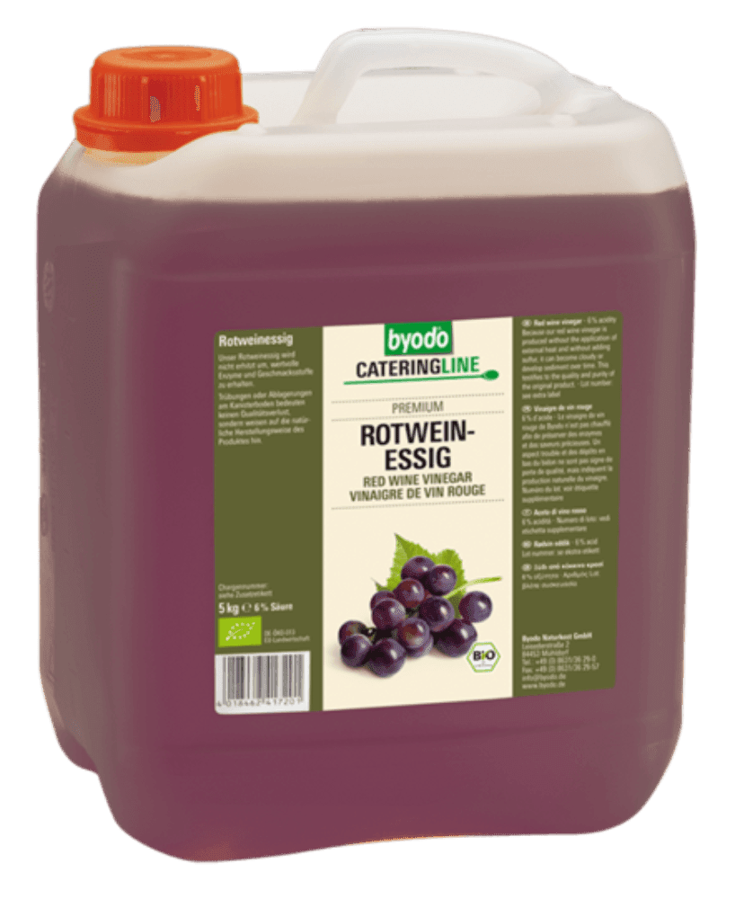 Rødvinseddik, 5 l, økologisk, Byodo