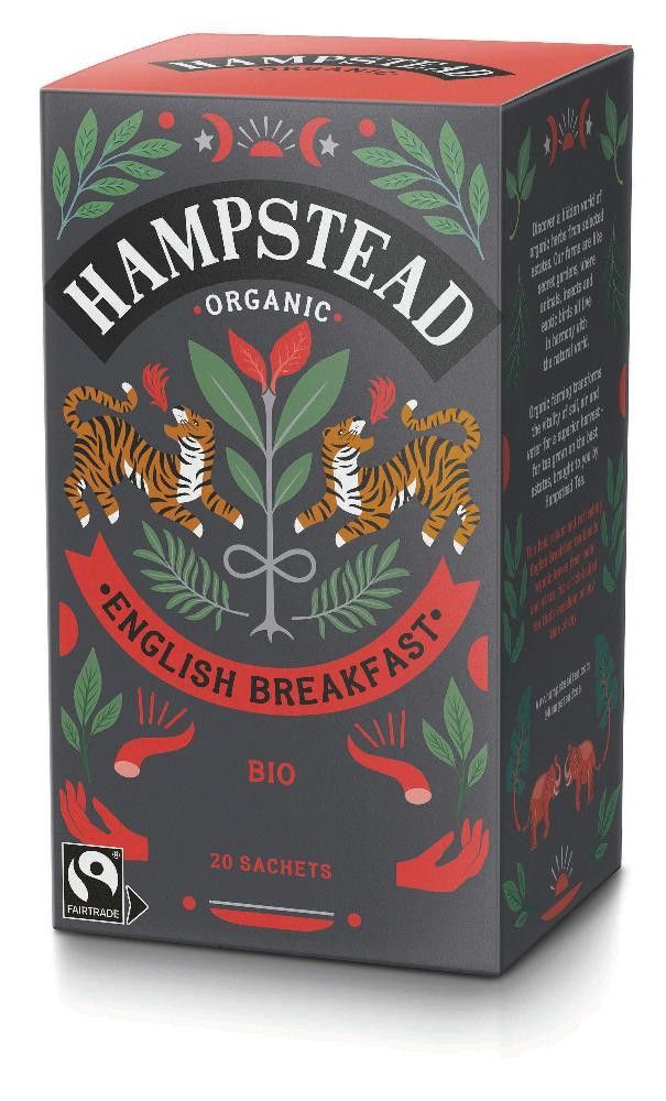 English Breakfast, 20 poser, økologisk, Hampstead