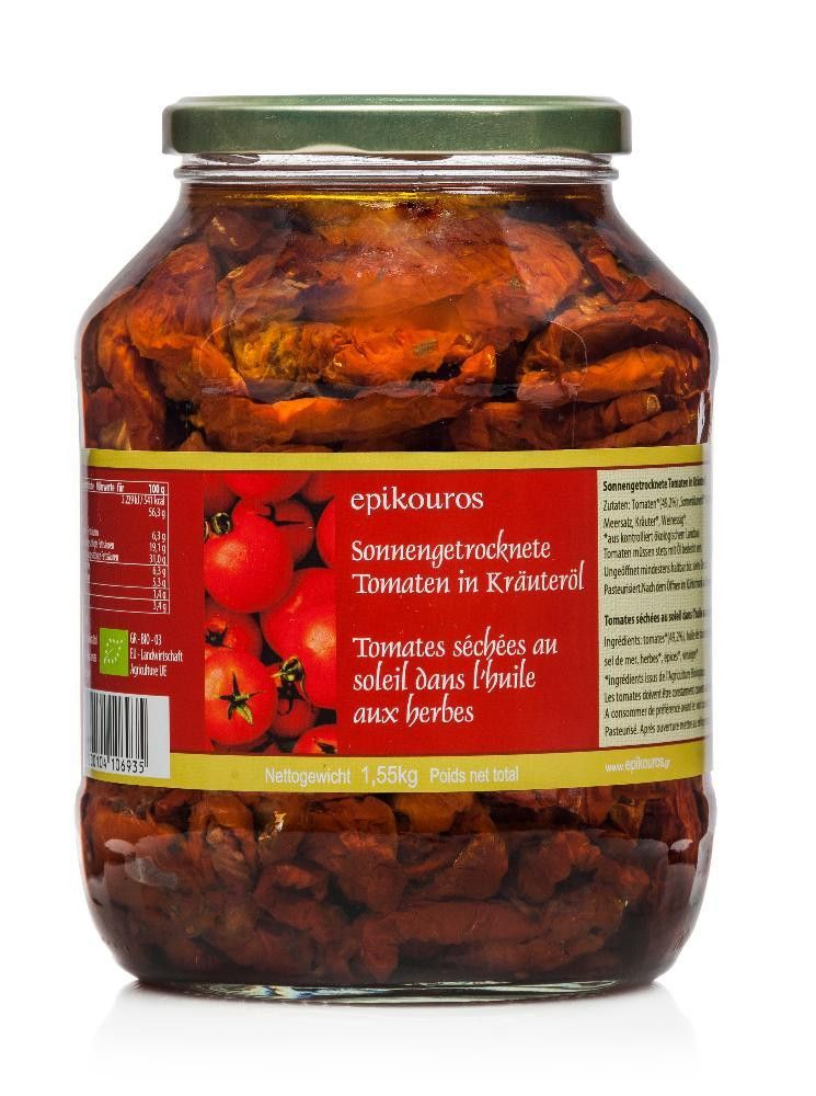 Tomat, soltørket, 1,55 kg, økologisk, Epikouros