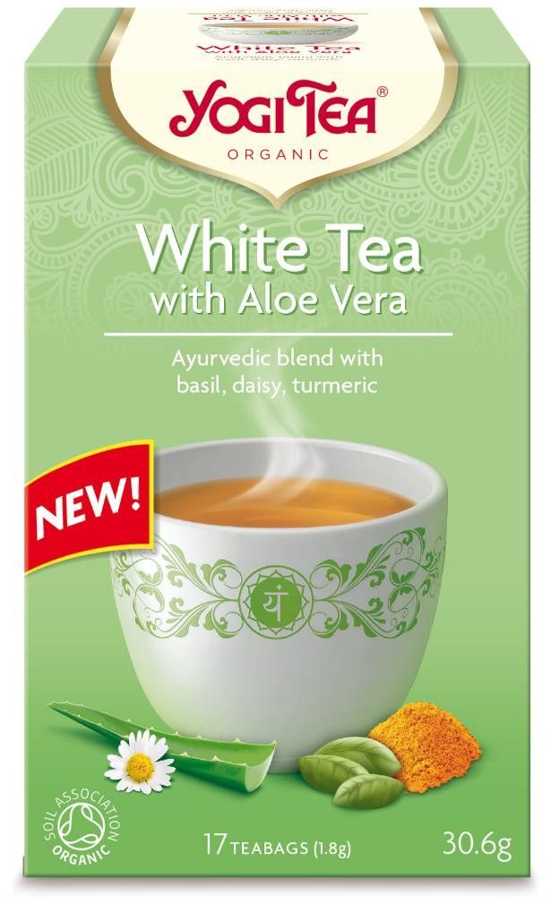 Hvit te Aloe Vera, 17 poser, økologisk, Yogi Tea