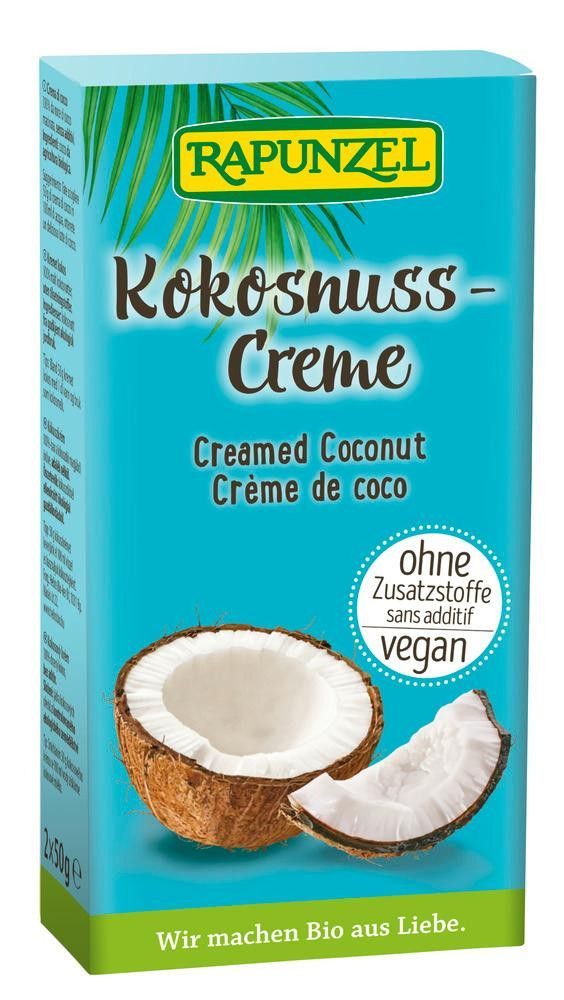 Kokoskrem, 2x50 g, økologisk, Rapunzel