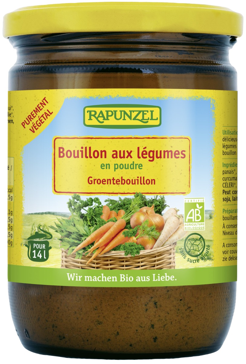 Grønnsaksbuljong m/gjær, 250 g, økologisk,Rapunzel